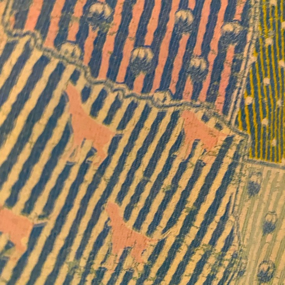 Mens size M Southern Fried Cotton Aqua Long sleeve barely worn Gorgeous Graphics - Picture 11 of 13